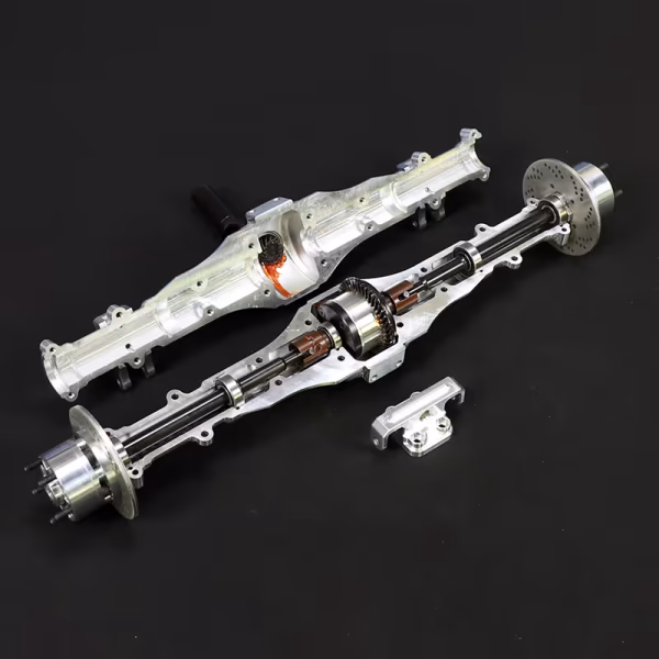 5th Scale RC Car Voltz Solid Rear Axle Setup with hydraulic brake