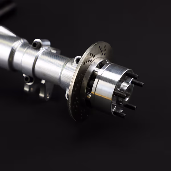 5th Scale RC Car Voltz Solid Rear Axle Setup with hydraulic brake