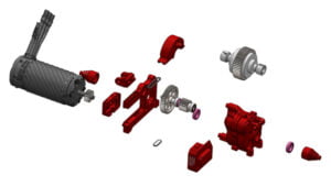 arrma outcast fully sealed hydraulic oil type center gearbox assembly feature image